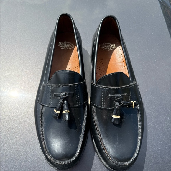Sebago Men’s Black Leather Loafers - Picture 1 of 5